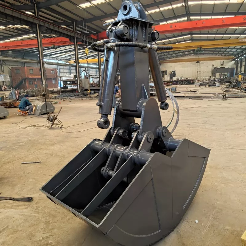 Hydraulinen simpukkakauhakahva kaivinkoneille